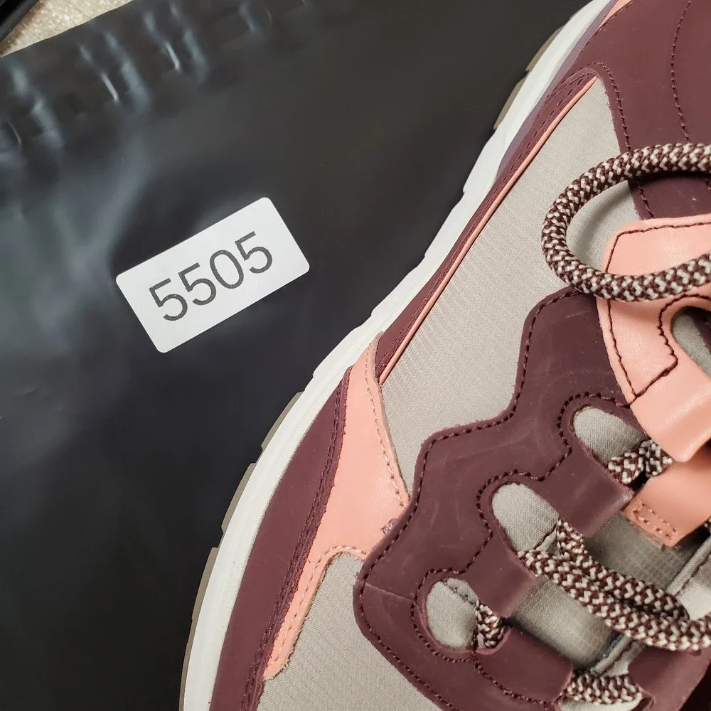 Rockport Pulse Tech Womens Work Shoes Sz 12 M Merlot Leather Comp Toe Sneakers